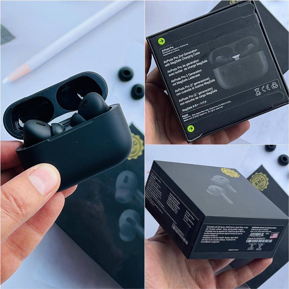AirPods Pro 2 Black — élégance, puissance, silence.