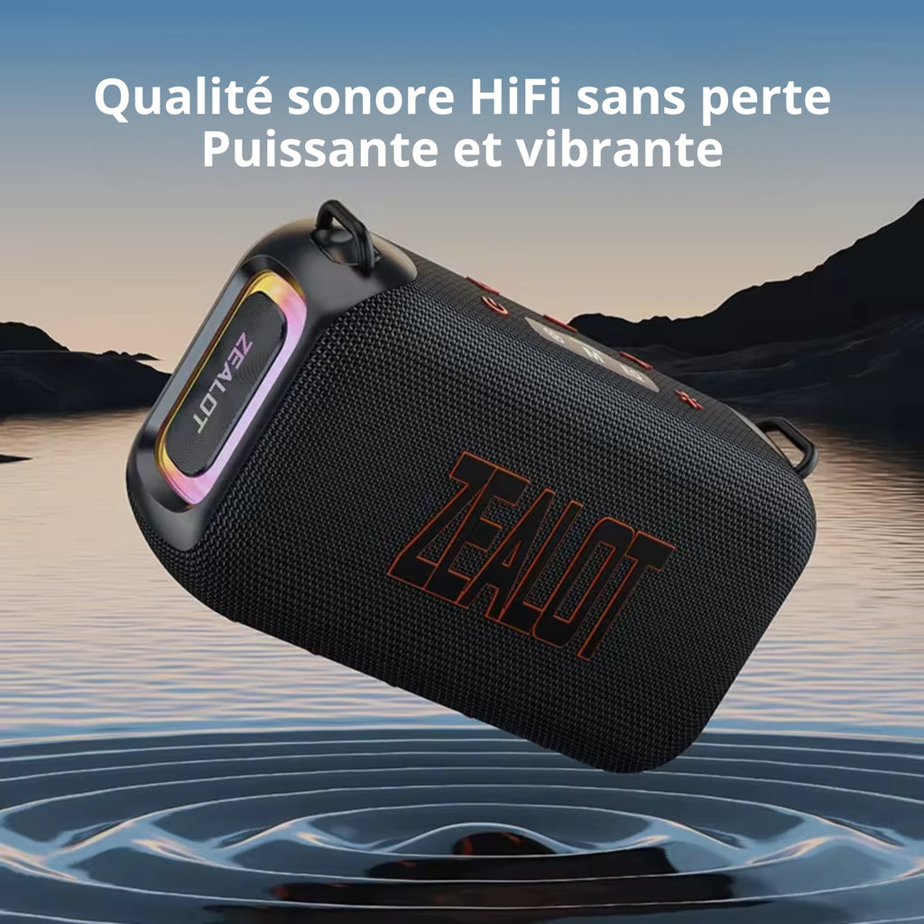 ZEALOT S85 – Enceinte Bluetooth Portable Puissante, Basse Profonde & Longue Autonomie