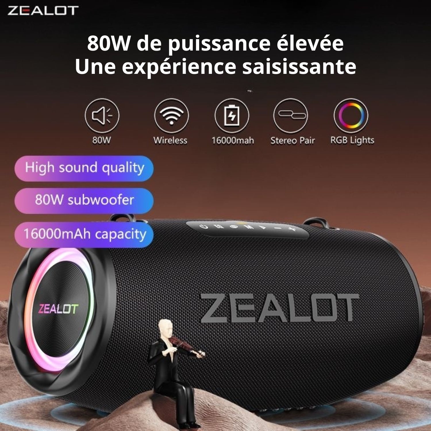 ZEALOT S87 – La Puissance Sonore Sans Limite