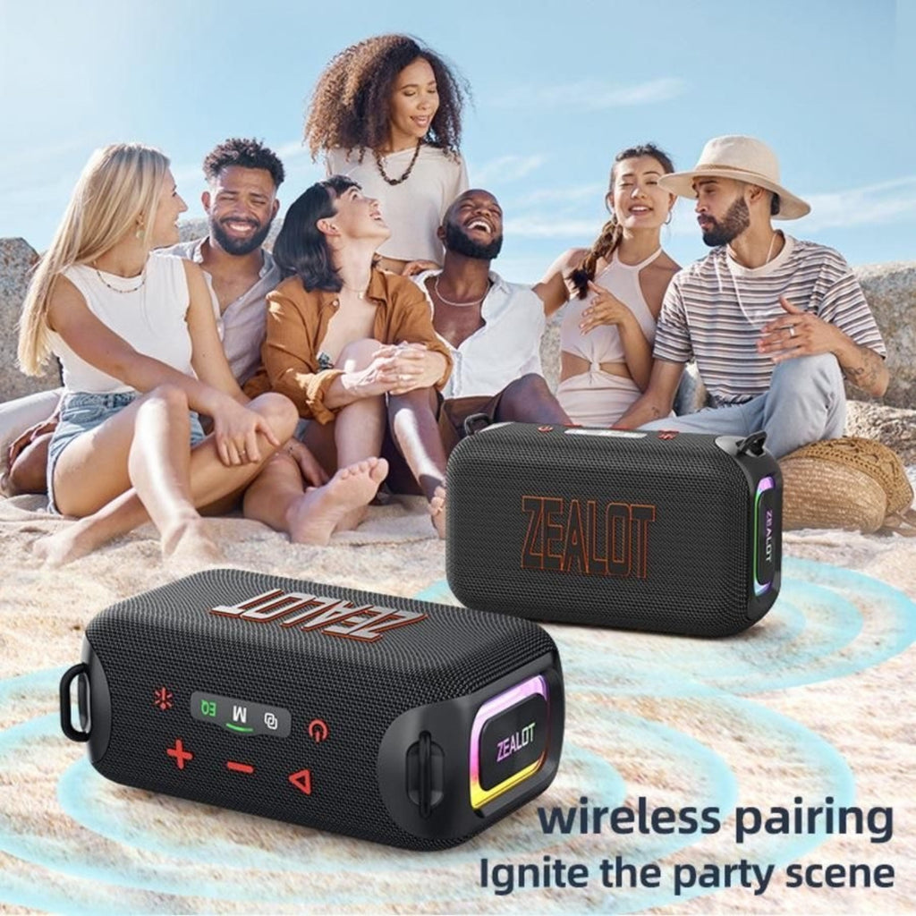 ZEALOT S85 – Enceinte Bluetooth Portable Puissante, Basse Profonde & Longue Autonomie