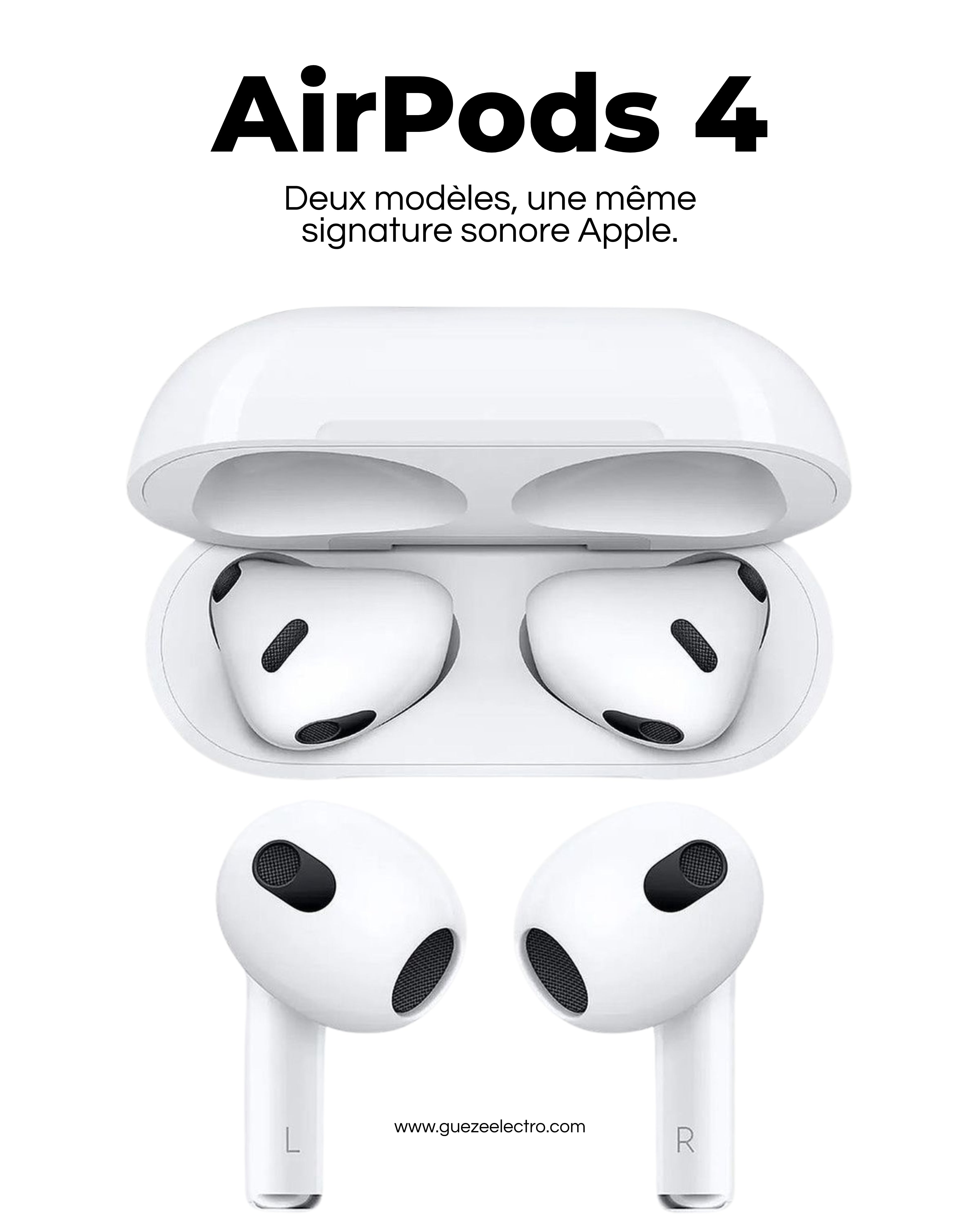 AirPods 4 ANC – Le luxe du silence, la puissance du son Apple.