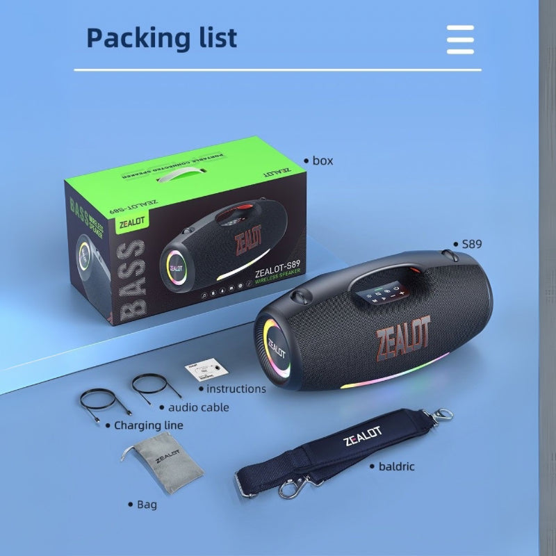 Zealot S89 – L’enceinte de puissance ultime, son 360° qui fait vibrer vos murs