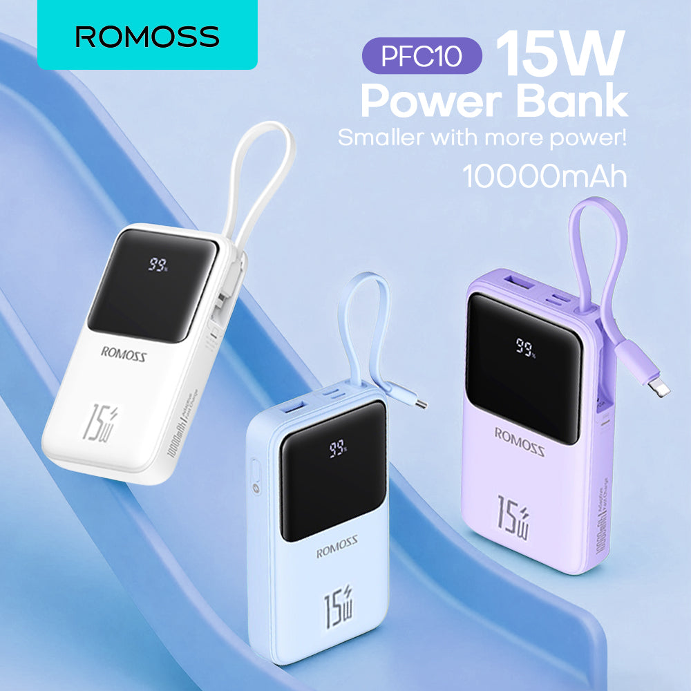 ROMOSS PFC10 – Power Bank 10 000 mAh 15W