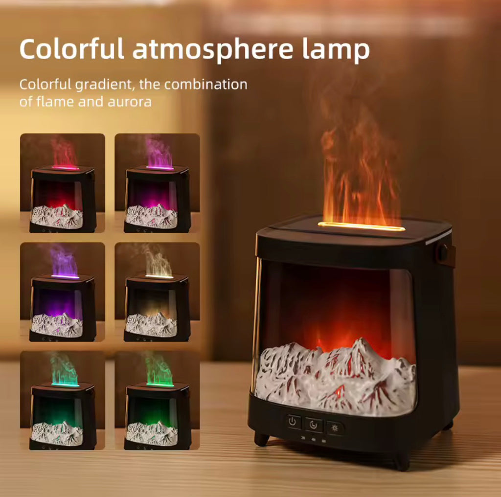 Diffuseur d’Arômes Aurora 200 ml — Lumière 6 Couleurs & Brumisation Silencieuse ✨🌈