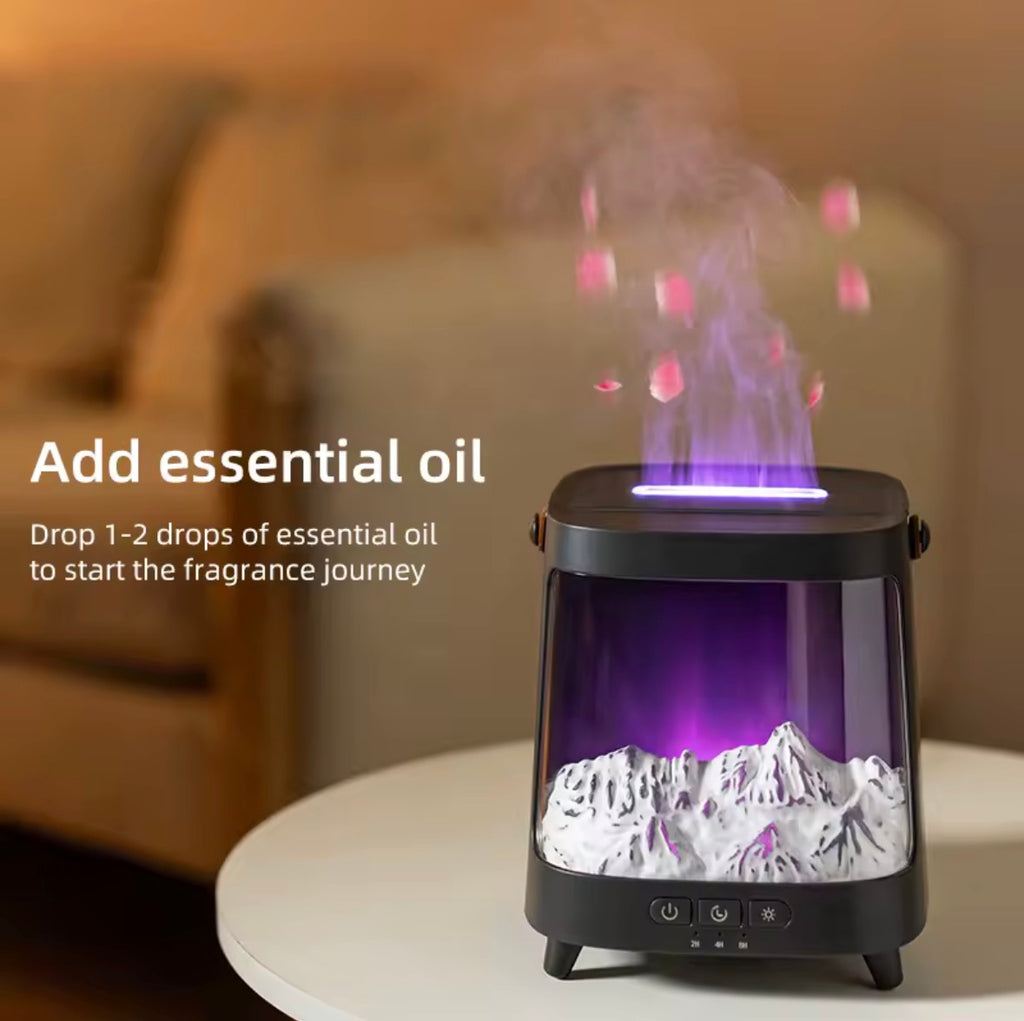 Diffuseur d’Arômes Aurora 200 ml — Lumière 6 Couleurs & Brumisation Silencieuse ✨🌈