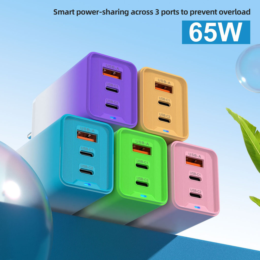 Adaptateur Secteur 65W – Recharge Ultra Rapide et Sécurisée