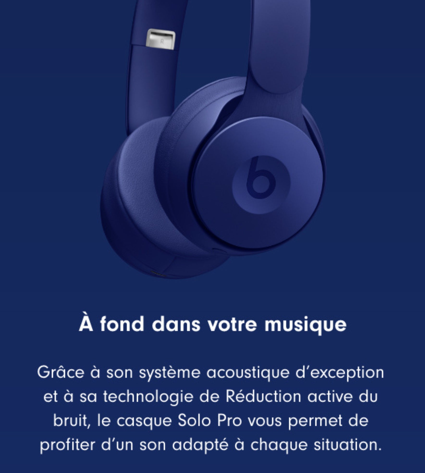 Beats Solo Pro – Casque Bluetooth Haute Performance | Son Puissant & ANC
