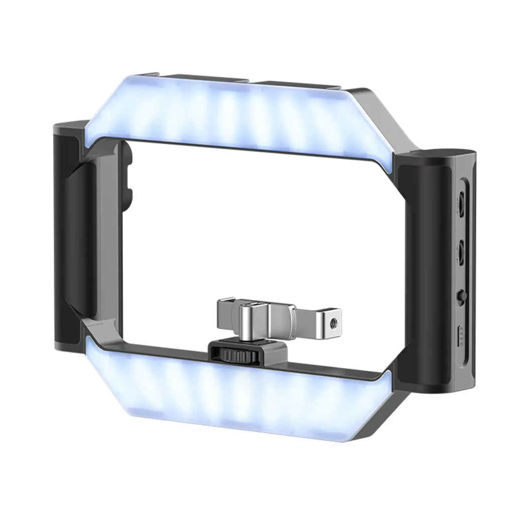 Neepho NP-L5 – Stabilisateur Smartphone avec Double Poignée & LED
