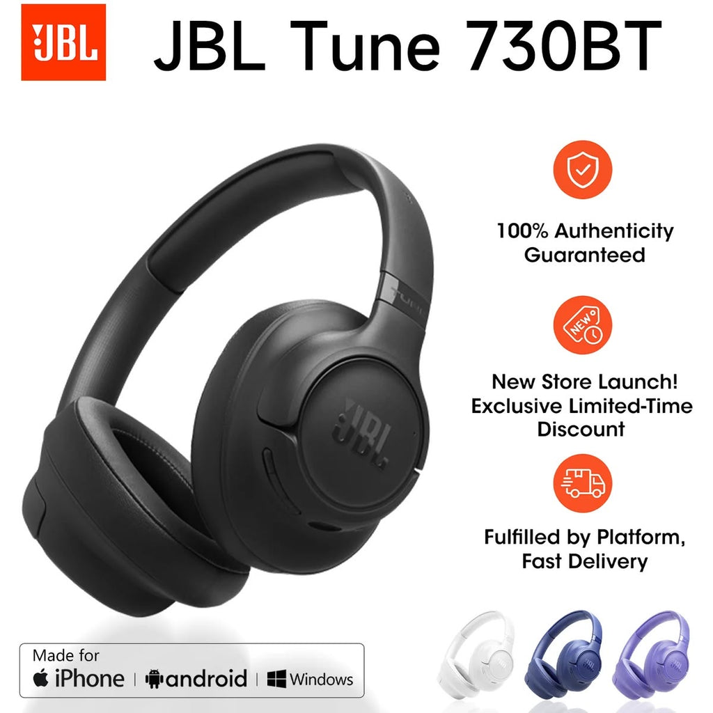 JBL Tune 730BT – Casque Bluetooth avec réduction de bruit et 76h d’autonomie 🎧🔥