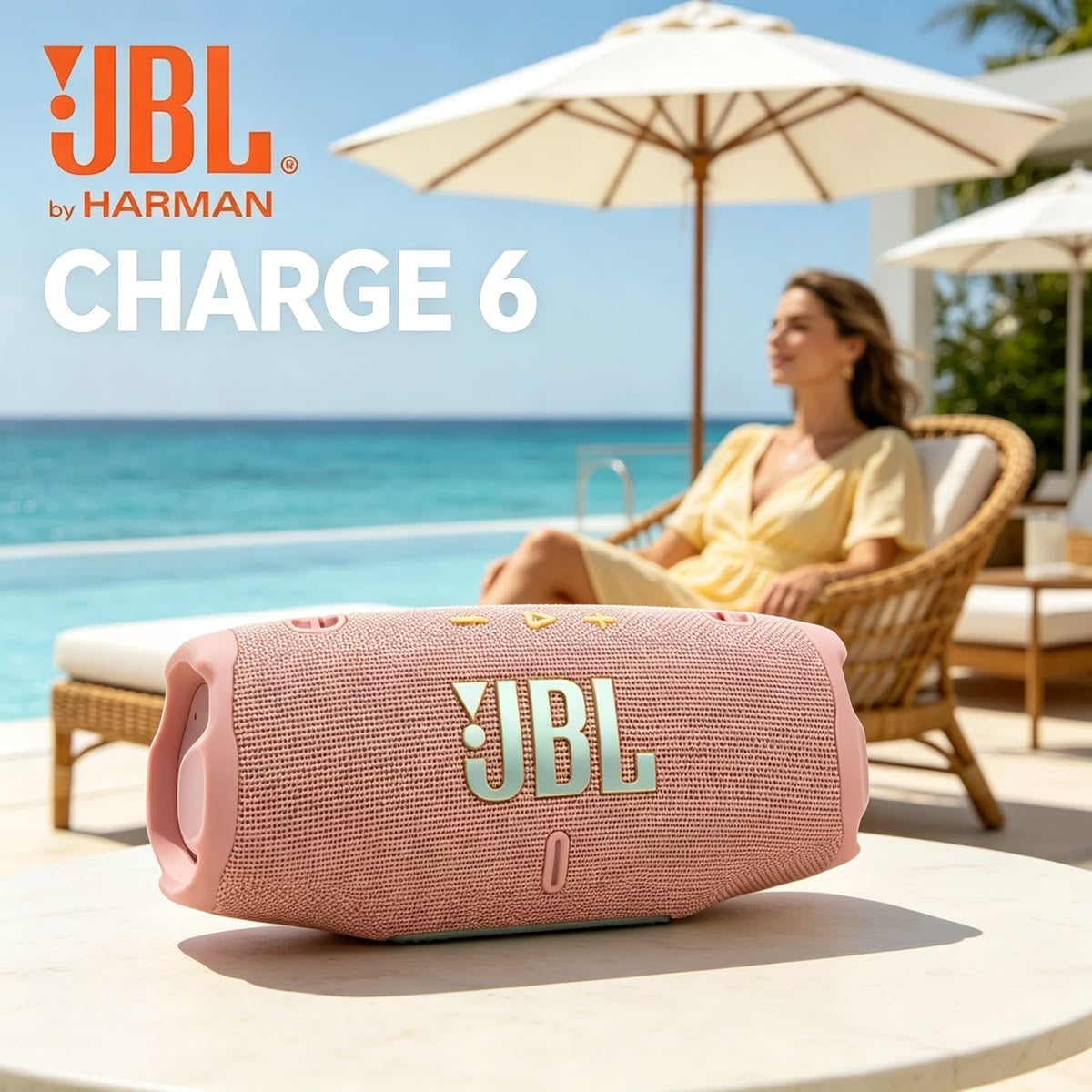 JBL Charge 6 – Enceinte Bluetooth Portable avec Son Puissant et Grande Autonomie