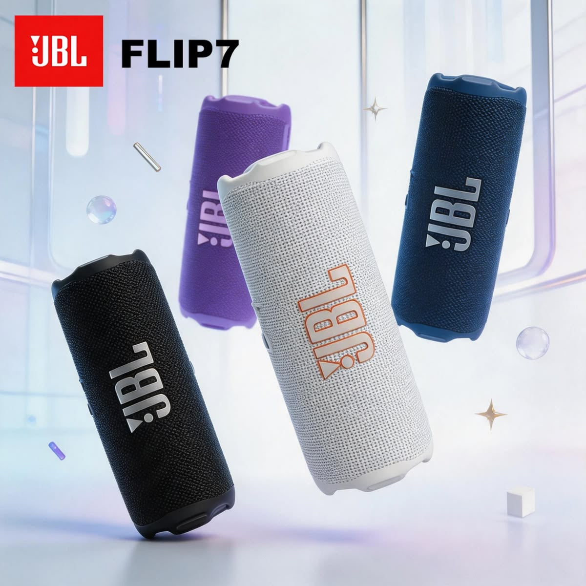 JBL Flip 7 – Enceinte Bluetooth Portable avec Son Puissant et Jusqu’à 16h d’Autonomie