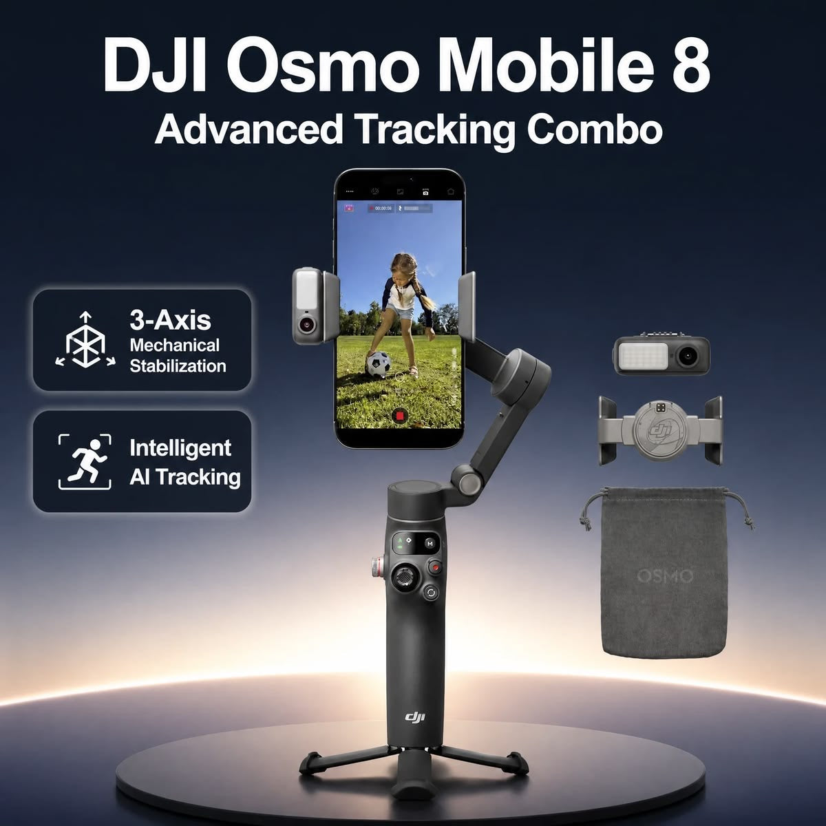 DJI Osmo Mobile 8 – Des vidéos ultra-fluides et professionnelles avec ton smartphone
