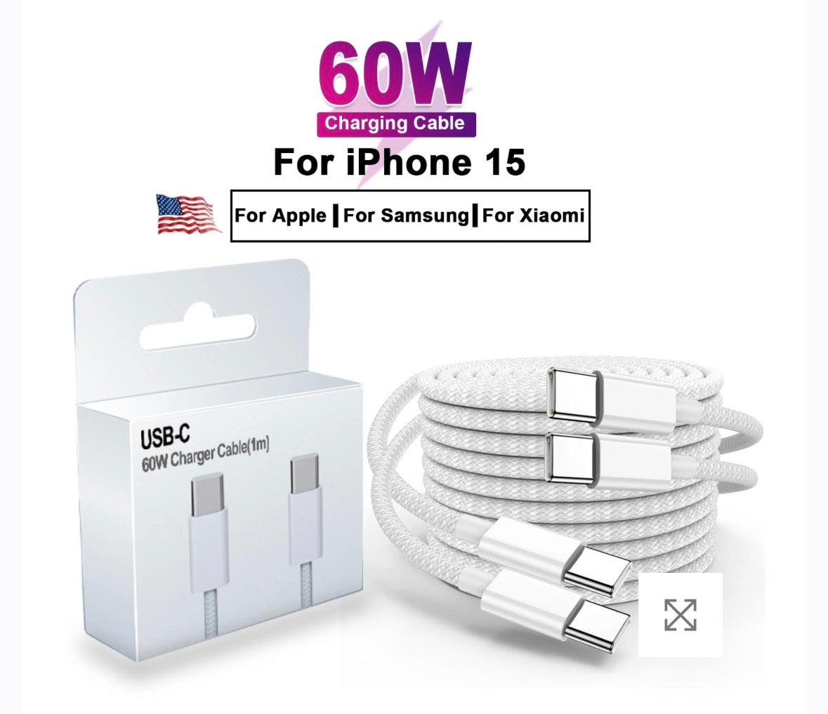 Câble USB Type-C Original – Charge Rapide & Transfert Ultra Stable