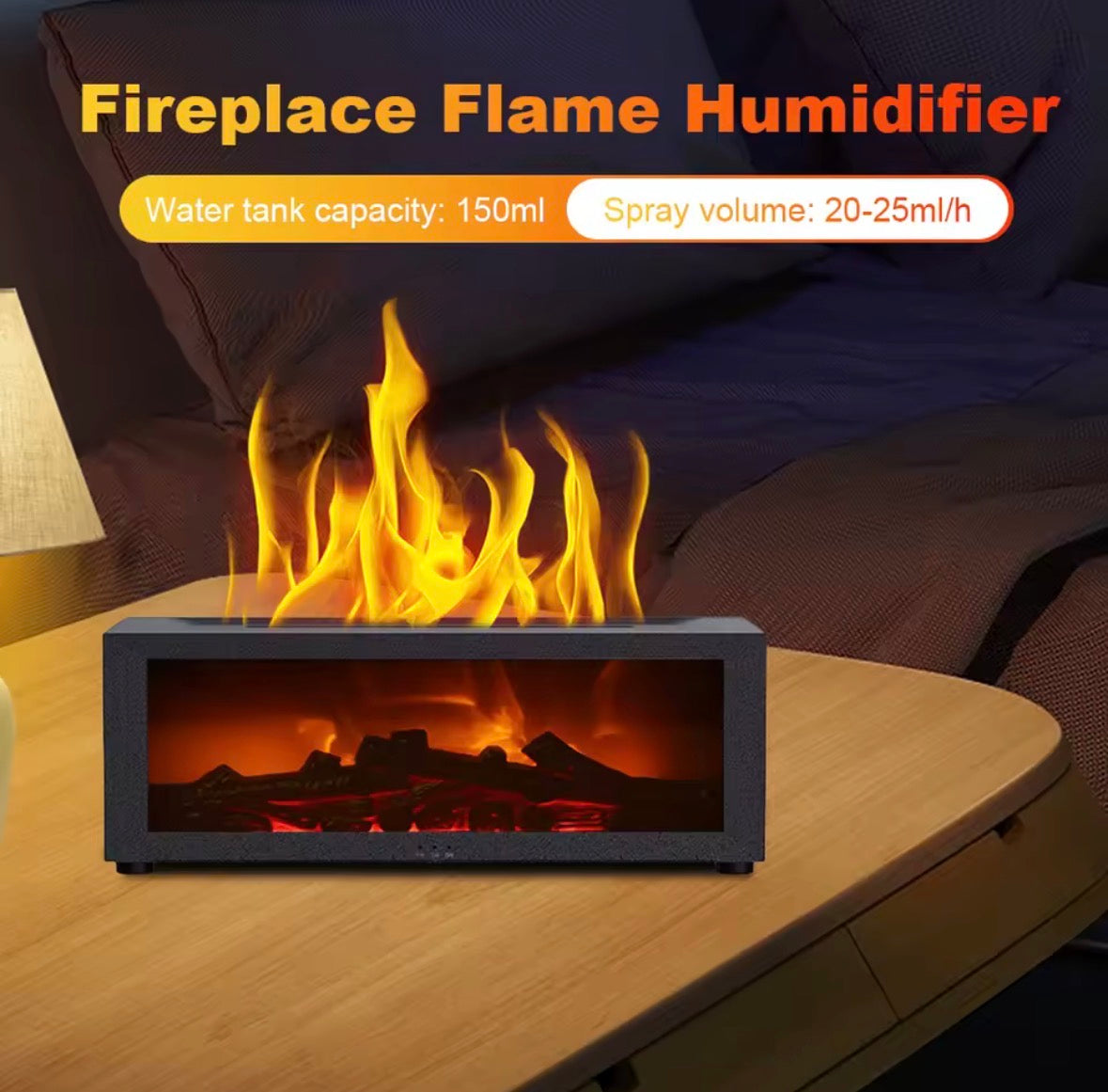 Humidificateur d’Arôme Cheminée Créatif : la chaleur visuelle d’une cheminée, le bien-être d’un diffuseur.