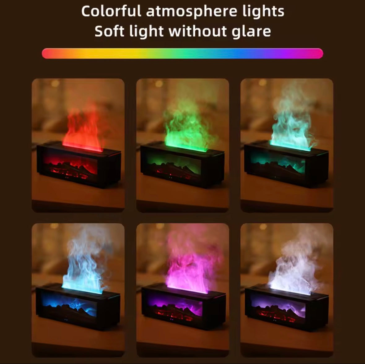 Humidificateur d’Arôme Cheminée Créatif : la chaleur visuelle d’une cheminée, le bien-être d’un diffuseur.