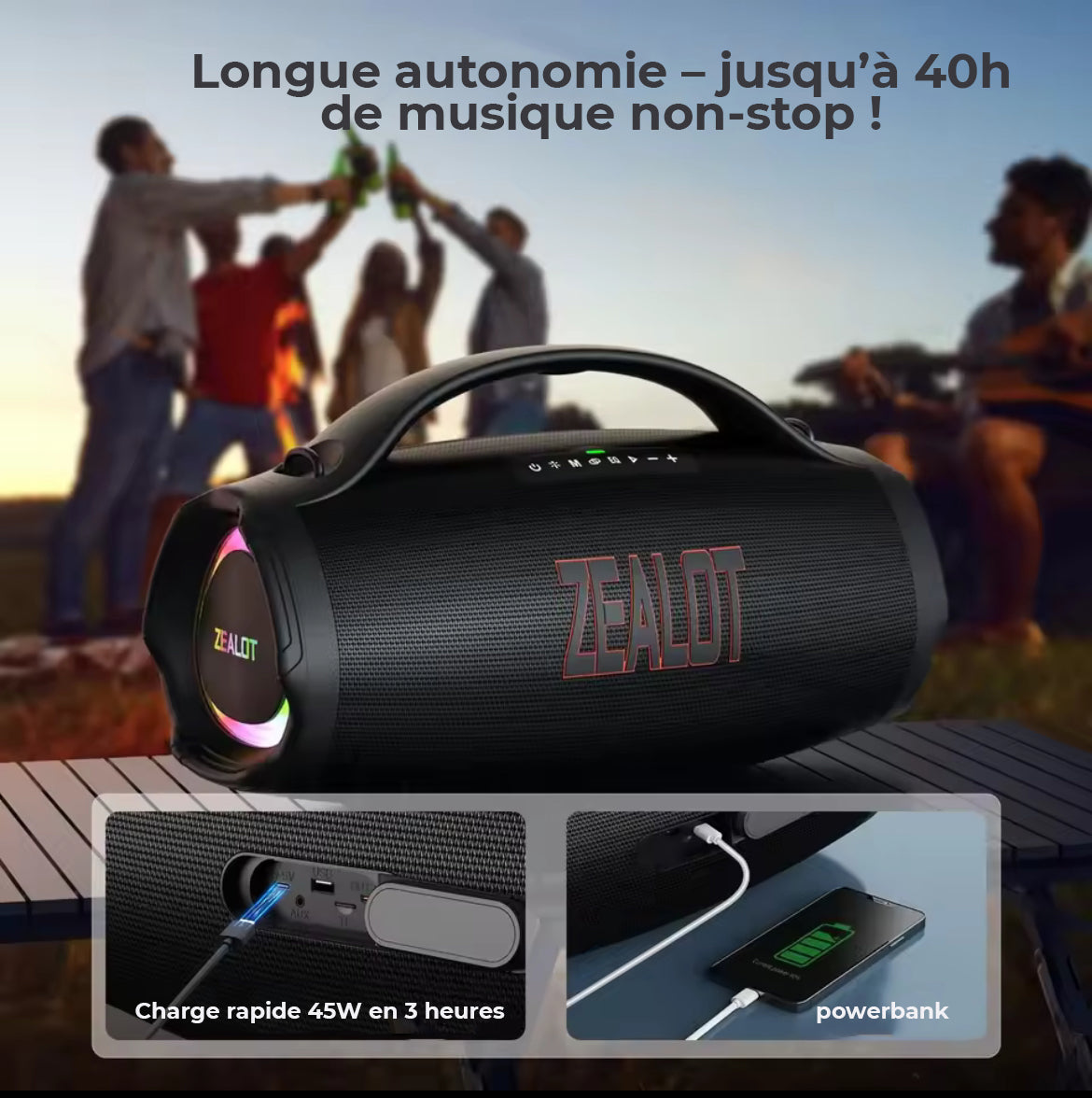 Zealot S98 – L’enceinte puissante et endurante